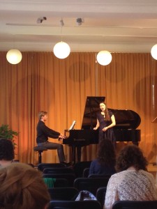 Jack Olszewski, piano, and Kate Johnson, soprano, at the Haus der Kunst