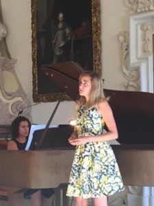 Mary Castello, piano and Olivia Doig, soprano performing at Heiligenkreuz Abbey